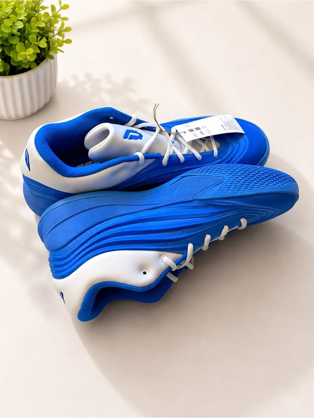 Adidas Dame X Basketball Shoes Blue White Men’s Size 10.5 Athletic Sneakers